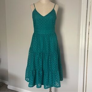 Gilli green eyelet lace dress size S